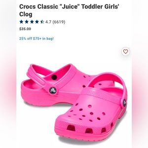 EUC CROCS toddler size c6